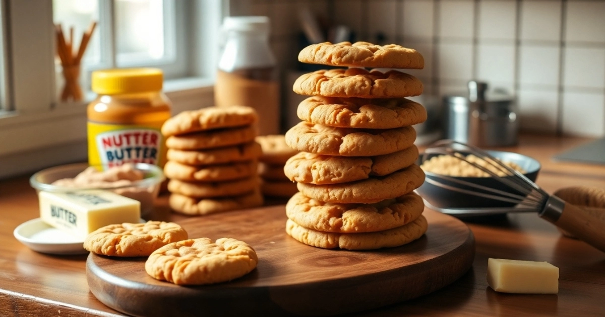 How to make homemade Nutter Butter cookies step by step"