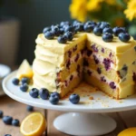  Best Lemon Blueberry Layer Cake Recipe – Moist, Fluffy & Easy to Make