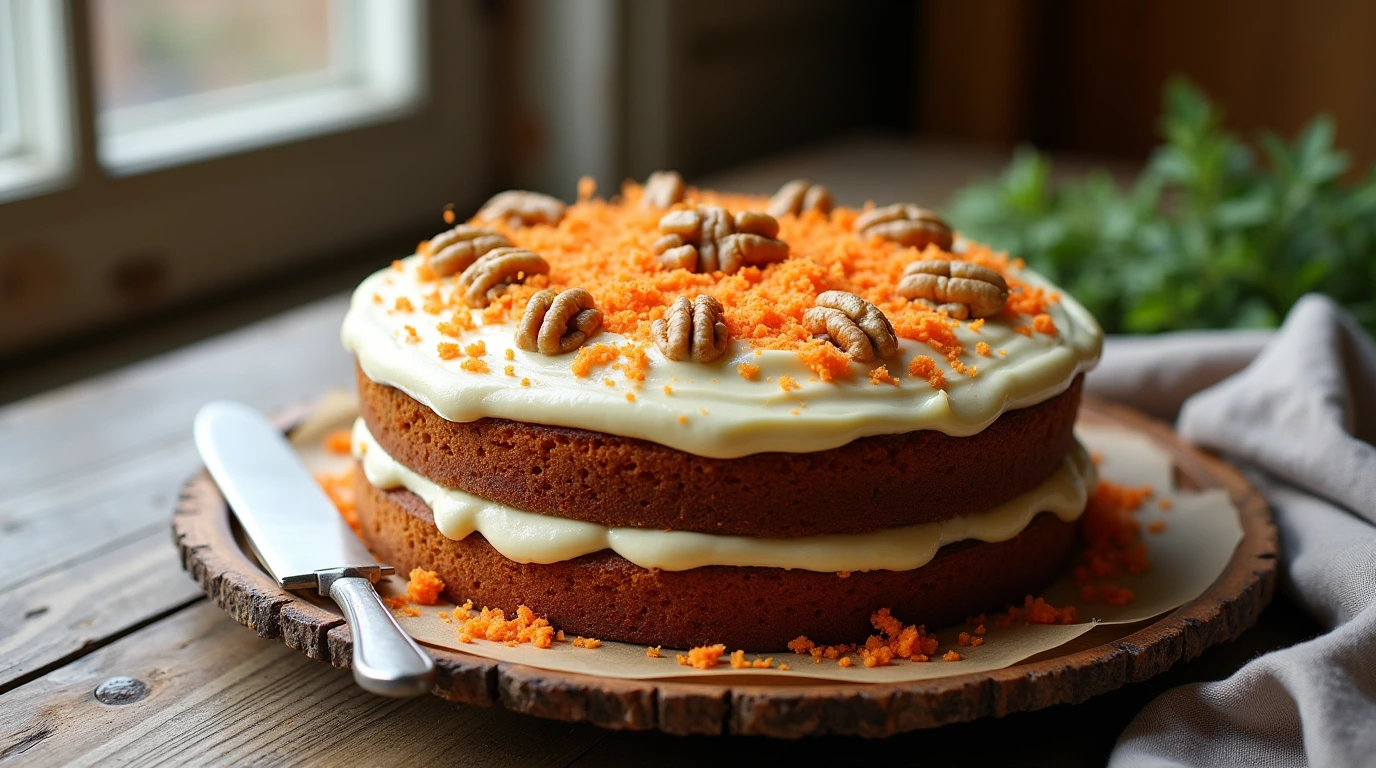 Easy Carrot Cake Recipe with Cream Cheese Frosting